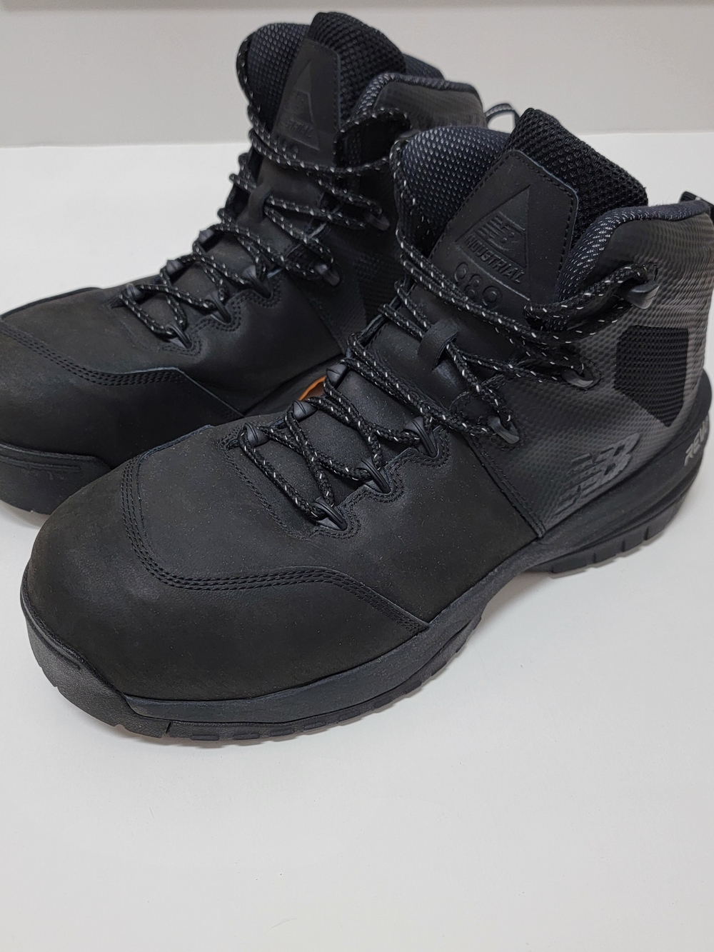 New Balance 989v1 Mens 11.5 2E Black Leather Composite Toe Industrial Work Boots
